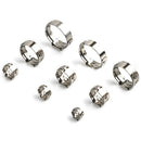 Multi Size 5.8mm-23.5mm Stainless Steel Hoop Clamp Hose Pipes Clip Fixed To_