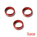 3PCS Red Aluminum AC Climate Control Knob Ring Cover For Subaru Impreza WRX/STi