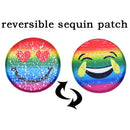 Reversible Sequins Round Patch Sew On Patch Clothes DIY Crafts  Appliqu3C