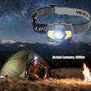 Portable LED Head Lamp USB Rechargeable Outdoor Camp Fishing Flashlight (A) A