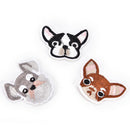6Pcs Dog Embroidered Patch Iron On Sewing Applique Badge Clothes Stickers Cra JR