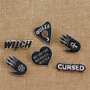 6PCS/Set Punk Enamel Brooch Pin Gift Shirt Collar Lapel Corsage Pin Jewelry FT