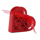 Lot of 20 Candy Box Heart Candy Paper Box Gift Box for Wedding Party - Red F2Y5