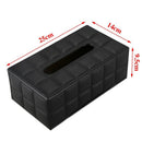 Durable Home Car Rectangle PU Leather Tissue Box Paper Holder Case Cover Na G9R7