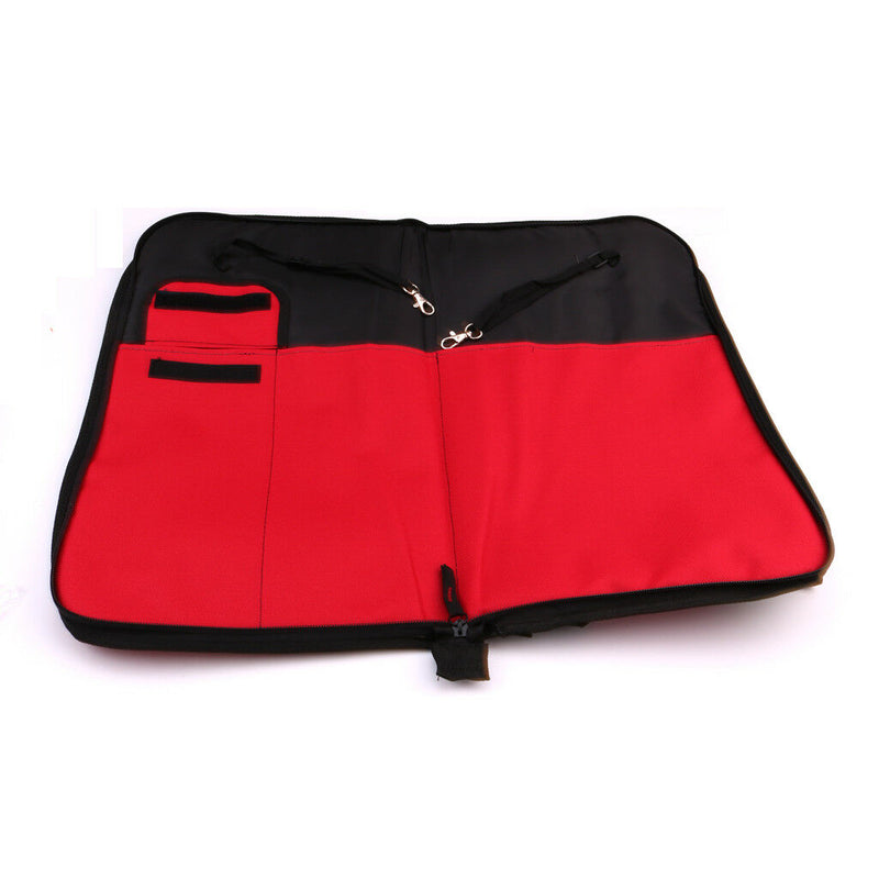 Polyester Double Shoulder Bag Drum Mallet Case for Placing Drumsticks Red