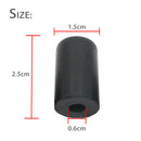 5 Pieces Cello Endpin Rubber Tips Caps Non-Slip, Black