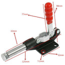 2Pcs Toggle Clamp 90 Degree Capacity 227Kg 500Lbs 32mm Plunger Stroke Push