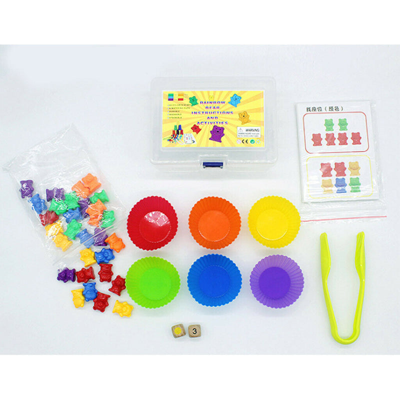 Children Counting Bears Kit Matching Game Developmental