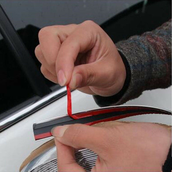 6mm Chrome Car Styling Tuning Moulding Strip Trim Self Adhesive Tape 15 metre