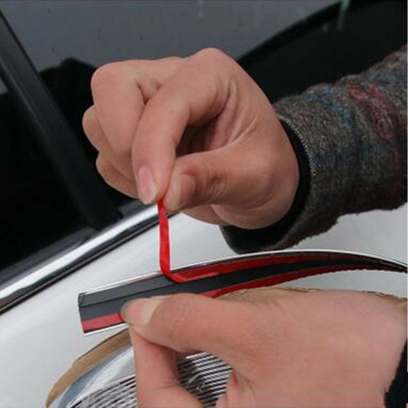 6mm Chrome Car Styling Tuning Moulding Strip Trim Self Adhesive Tape 15 metre