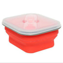 Foldable Lunch Box Food Container Picnic Storage Portable Lunch Bowl Spoon BED