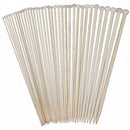 18 Sizes 36cm Single Pointed Bamboo Knitting Needles Set Kit (2.0mm - 10.0m