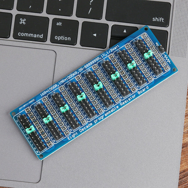 Programmable Eight Decade Resistor Board 1R-9999999R 1/2 Watt Resistance Module