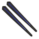 2pcs Car Front Rear Bumper Protector Strips Corner Guard Universal (Blue)