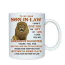 To My Dear Son-In-Law Mug Letter Pattern Printed Coffee Cups Microwave Safe L0Z1