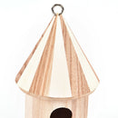 Wooden Bird House Birdhouse Hanging Nest Nesting Box W/ Hook Home Garden Deco Gw