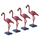 4Pcs Mini Bird Red Flamingo Models Toys Ornament Decors Collectables Statue