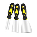Rubber Handle Spatula Blade 1inch&2inch&3inch Stainless Steel Solid Durable