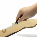 Steel Cloth Leather Stitching Groover Creaser 4mm Gear Scribe Wheel Scriber V3R9