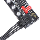 4pin PWM PC Fan Hub Power Supply Splitter Extension Cable,5 port 10 ChannelB Hn