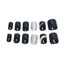 24pcs Bride Nail Art Finger Full Cover Artificial Nail Ti%!