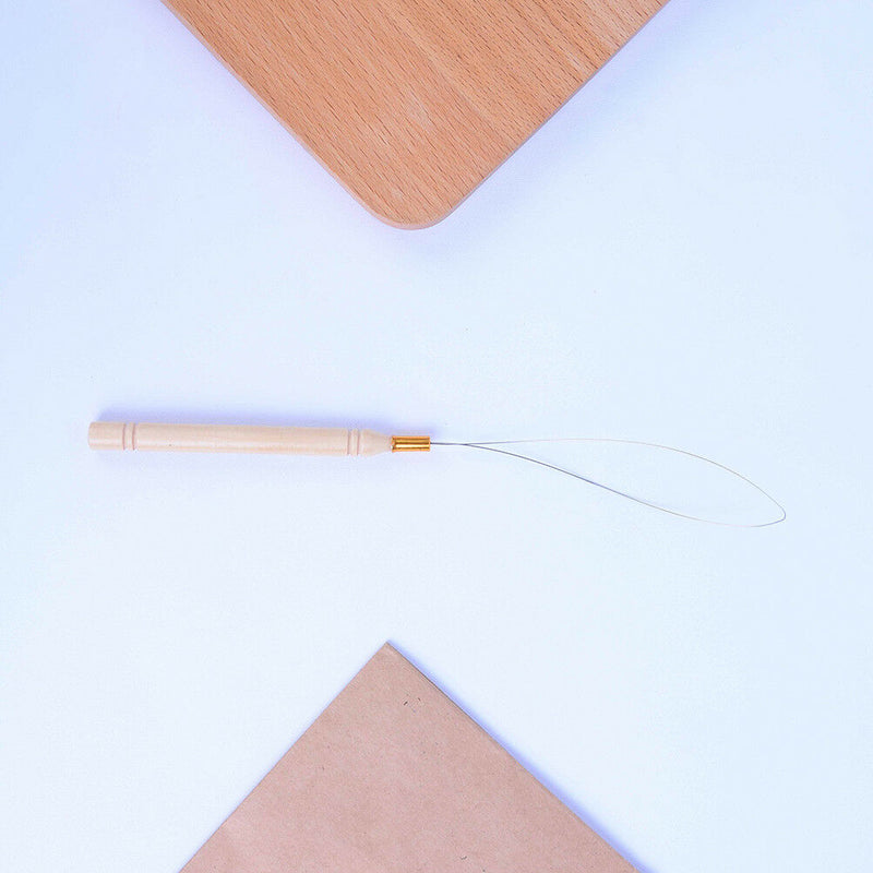Hair Extension Hook Pulling Tool Kit Needle Threader Micro Ring Bead Loop woo Cy
