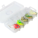 5Pcs Grasshopper Lures and Minnow Kit Hard Insects Vibration Fishing Lures