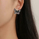 Butterfly Earrings Colorful Rhinestone Ear Studs Women Ear Jewelry X2U5 Fas G5P2