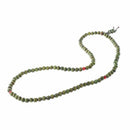 5X( Olive Green Sandalwood Beads Buddha Buddhist Mala Stretch Necklace Ros E8Z1)