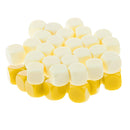 50 Pieces Opaque Blank Dice D6 for D&D RPG MTG Party Games Yellow + Beige