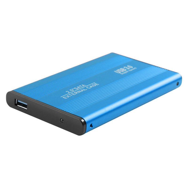 3TB USB 3.0 Hard Disk Enclosure 2.5 inch SATA HDD SSD Mobile Case (Blue)