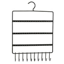 Wall Earring Organizer Hanging Holder Necklace Display Rack Holder (Black)