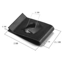 50pcs/set No.14 U Nuts Car Door Trim Panel Fastener Clip U Type Nuts Black