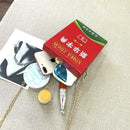 Creative Dictionary Women Messenger Bag Chain Money Purse Shoulder Handbags