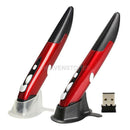 Red Optical 2.4 GHz Wireless EL-P01 Pen Mouse with USB Receiver For Pad PC  hv2n