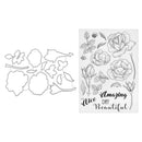 2pcs DIY Silicone Transparent Seals Stamps+Cutting Die for Album (MS-682) A