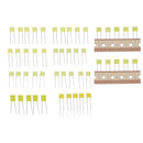 50pcs 10 Value Polypropylene Safety Plastic Film Capacitor (1nF-0.47uF) H4S2