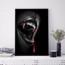 Diamond Painting Vampire Mouth Full Round Rhinestone Picture Set 30x40cm