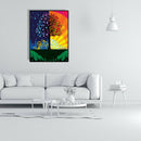 Painting By Numbers Kit DIY Canvas Oil Art Picture Wall Decor (Rich Tree)