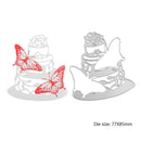 3pcs/set Silicone Transparent Seals Clear Stamps+Cutting Die for DIY Album