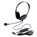 USB Wired Headphones With Mic Headset Mic Earphone For Computer PC Gaming