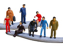 People Figures Bench Models 1:100 Lamppost Lights for Garden Park Landscape