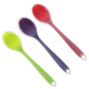 3pcs 8'' Long Silicone Soup Spoon New High Quality Tool for Dinner Table