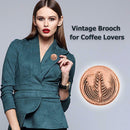 Creative Coffee Pot Cup Brooch Retro Jacket Badges Jewelry Gift (Style 3)