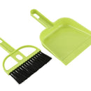 Plastic Computer Keyboard PC Cleaning Brush Dustpan Set Green Black