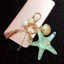 Cute Shell Key Chain Crystal Pendant Keyring Key chain Gift