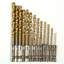 13pcs Steel Hex Shank Quick Change Cobalt Drill Bit Set Multi Bits