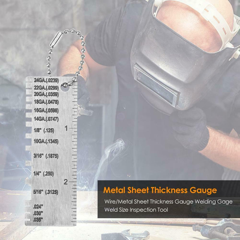 Wire/Metal Sheet Thickness Gauge Welding Gage Weld Size Inspection Tool