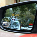 2 Frameless Blind Spot Mirror Wide Angle Round HD Glass Convex Rear View Mirrors