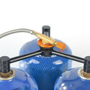 Outdoor Camping Gas Stove Adapter Tripod Aluminum Gas Tank Stand Connector